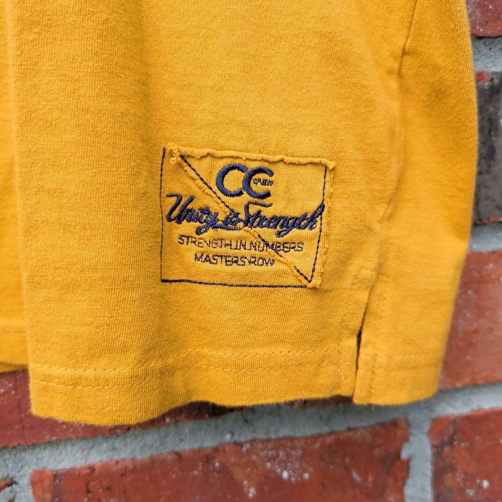 Parish Nation Graphic T-Shirt Mens 2XL Yellow Unity is Strength Streetwear - Picture 6 of 8